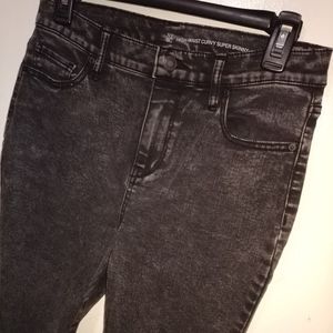 High Waist Curvy Super Skinny Jeans